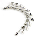 4x Surgical Steel Spike Nipple Shield Tongue Ring Body Piercing Jewelry Gift OZ