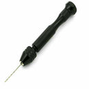 Micro Mini Aluminum Hand Drill With Keyless Chuck + Twist Tools 10 Drills W Q3Q5