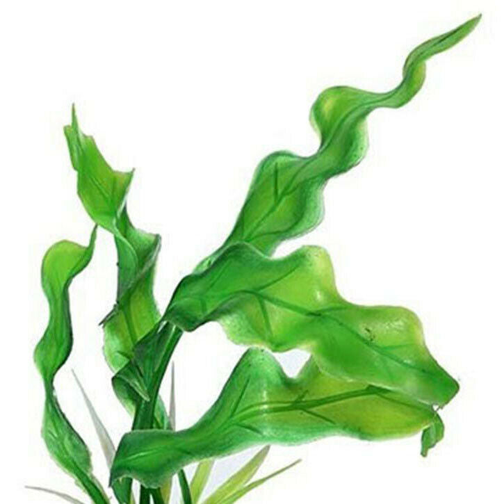 Green Artificial Plastic Grass Fish Tank Ornament Water Plant Aquarium Deco L4Y9