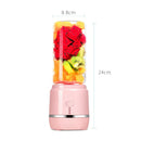 Portable Juice Blender USB Rechargeable Juicer Cup Vegetables Fruit Mixer E