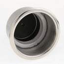 Stainless Steel Cup Drink Holder With Drain & LED Light For Boat RV, 12VDC