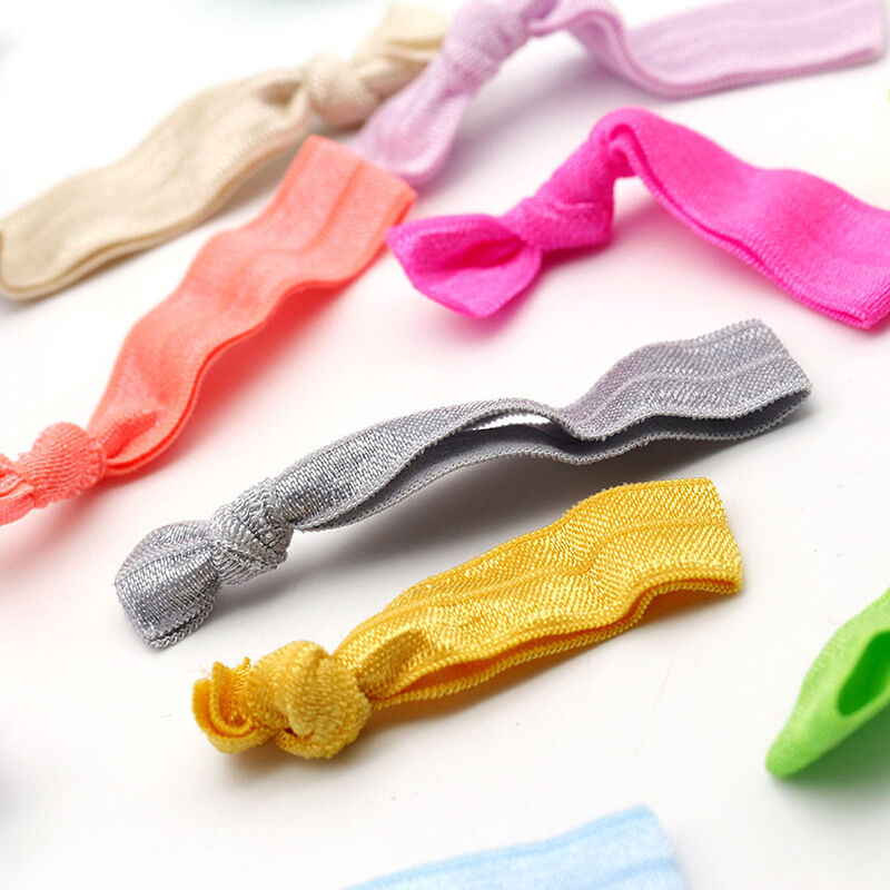 30Pcs Girl Elastic Hair Ties Rubber Band Knotted Hairband Ponytail_Holder