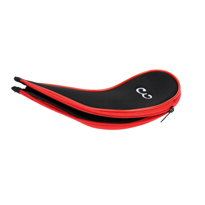Neoprene Long Sleeve Zipper Golf Club Iron Putter Head Cover Black+Red
