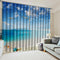 Window Curtain Kitchen Bathroom Drape 170x200cm Seascape