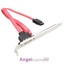 Computer Case Baffle Internal SATA to ESATA External PCI Slot Cable Bracket