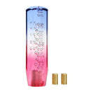 Car Gear Shift Knob Crystal Bubble Manual Gear Stick Lever Head Blue+Red