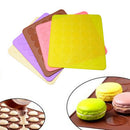30-cavity Silicone Pastry Cake Macaron Macaroon Oven Baking Mould Sheet Mat T@3C