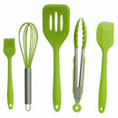 10 Pcs Kitchenware Silicone Heat Resistant Kitchen Cooking Utensils Non-Sti