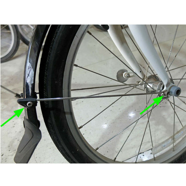 Solid Folding Bike Mud Guard Unbreakable Flexible 20'' Bicycle V-Brake Mudguard