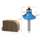 Durable Alloy Radius Round Over Router Bit Wood Milling Cutter 1/4'' Shank