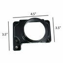 Mass Air Flow Sensor Intake Filter Adapter Plate Black For Mitsubishi GFSET UED