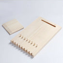 Unfinished Wood Jewelry Necklace Pendant Display Stand Holder Rack 9 Hooks fC7O8