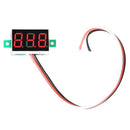 Portable Digital Voltmeter DC0-100V Red Light 0.36''LED Panel Voltage Meter Set