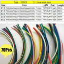 70Pcs Heat Shrink Tubing 5 Size 2:1 Heatshrink Tube Sleeving Wrap Wire Kit