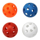 4 Pieces High Visibility Golf Balls with Holes for Indoor / Outdoor Swing