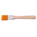 2pcs Orange Bristle Wooden Handle Oil Painting Paint Brush 1.2" Width