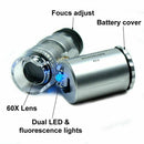 60X Magnifier Loupe Jewelry Jewelers Pocket Magnifier Loop Eye Glass Led Light