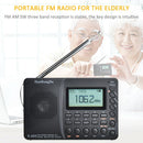 K-603 Portable Digital Radio LCD FM AM SW Radio with BT Speaker USB REC A
