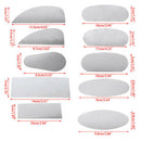 10PCS Pottery ClaySteel Scraper For Polymer SteelCutter Ceramic Serrated ToolsBX