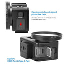 Aluminum Alloy Housing Frame Case With Back Door For Dji Osmo Action Camera