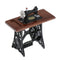 1/12 DollsHouse Furniture metal sewing machine with fabric decor accessories