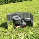 10Pcs Wind Shield Outdoor Camping Picnic Stove Head Windshield Portable Folding