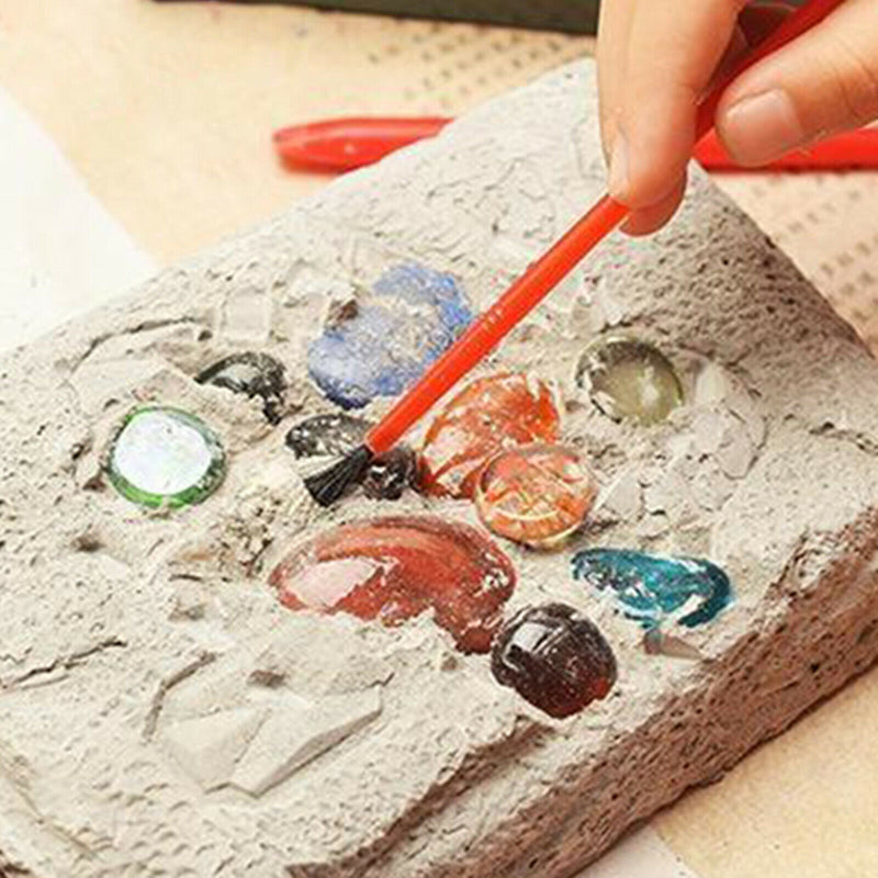 Precious Stones Excavation Kit Archeology Dig Up Fossils Treasure Enfa