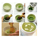 Japanese Style Matcha Tea Whisk Set Exquisite Gift for Tea Lovers Blue