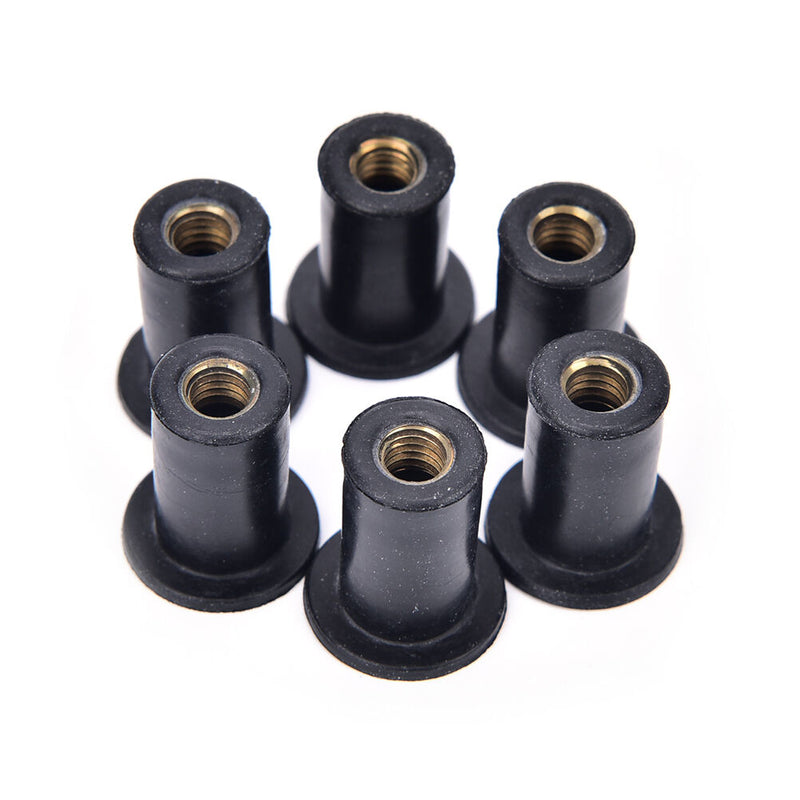6pcs M5 rubber grommet nuts blind fastener windscreen kayak accessories LJ
