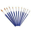12pcs Paint Brushes Paint Sharp Size Assorted T7C3