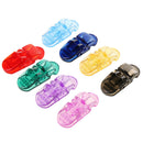 Pacifier clips set - plastic - 8 pieces - mix colors - baby clip - suspender