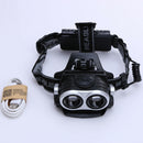 10000LM USB Rechargeable Zoom 2X XM-T6 LED Headlamp Head Light Torch USB Lamp