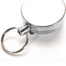 1 Pc Full Metal Keychain Stainless Steel Retractable Key Recoil Pull Chain A Bj