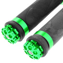 Pair Motorcycle ATV Dirt Bike Handle Bar Hand End Grips Green 135x42x42mm