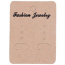 100 Pcs Light Coffee Earrings Jewelry Display Cards 7 x 5cm(2 6/8"x2") F8J3