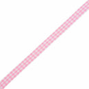 45m Full Reel Cut Lengths Gingham Ribbon Sewing Crafts, 10mm Wide Pink H4I6