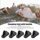 10pcs Camping Tent Fastener Rope Buckles Triangle Anti Slip Cord Stopper A