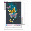 Butterfly 5D DIY Full Round Drill Diamond Painting Rhinestone Craft (B2441)