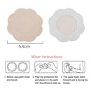 10pairs Disposable Flower Adhesive Nipple Covers Breasts Stickers Pads Bra A