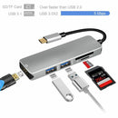 USB Type C to USB Adapter,3.1 USB C(Thunderbolt 3) to 3 Hub with Type-c Fem H3T4