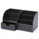 7 Storage Compartments Multifunctional PU Leather Office Desk Organizer,Bus V7S9