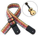 Adjustable Colorful Ukulele Cotton Strap Belt Weaving Style Strap Soft Leat OZ