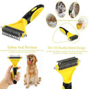 Pet Grooming Tool, Pet Stainless Steel Hair Comb Brush Professional Dog Shedding