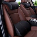 Leather Auto Car Neck Pillow Memory Foam Pillows Neck Rest Seat Headrest Cu