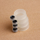 22Pcs Fishing Rod Wire Ring Fishing Line Guide Ring Silicone Different Size 1-22