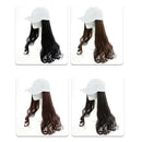 Wig Female Long Hair Fashion Cap Wig One-Piece Female Long Volume Natural F