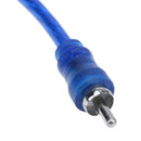 1pc 30cm 2 RCA Female to 1 RCA Male Splitter Cable for Car Audio System