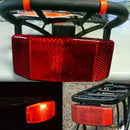 Bicycle Bike Safety Caution Reflector Disc Rear Pannier Racks Warning Light