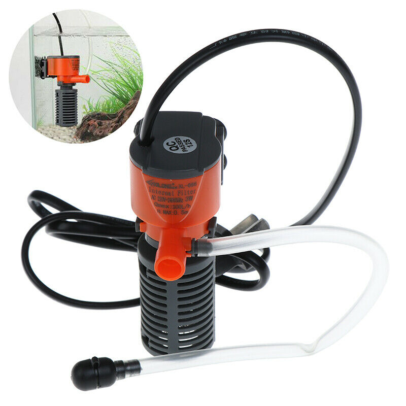 1PC Mini 3 in 1 Multi-function Aquarium Purifier Water Fish Tank Filter 3W 50Hz-