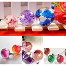 Silicone 100mm Sphere Ball Mould Mold + Real Dried Flower for DIY Ornament